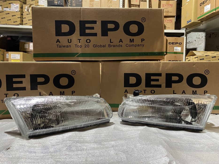 Передние новые фары на Camry 20 европеец