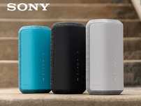 Boxa portabila Sony SRS-XE300 Bluetooth negru si albastru coral