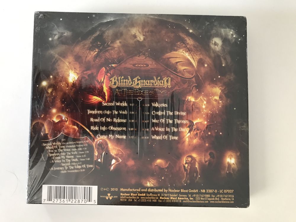 Vand dublu cd audio original - Blind Guardian - At the Edge of Time