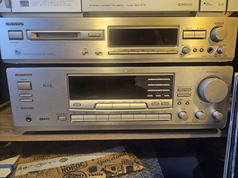 Minidisc si amplificator Onkyo