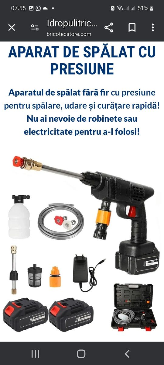 Vand pistol cu presiune