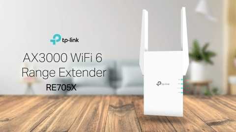 Wi-Fi усилитель - TP-LINK RE705X AX3000 2.4 ghz + 5 ghz