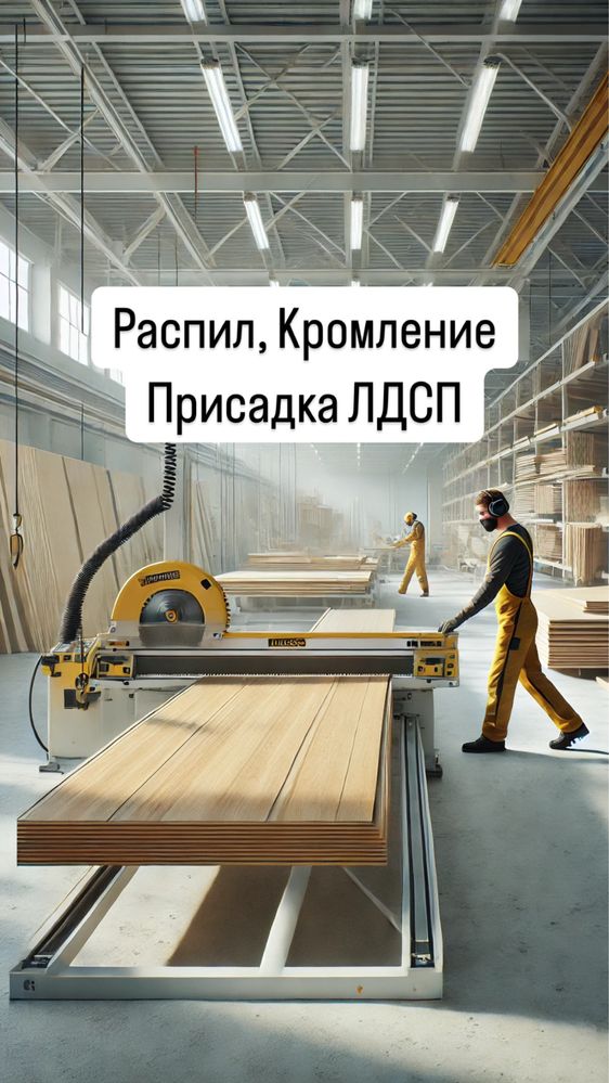 Распил Кромление Присадка ЛДСП, МДФ