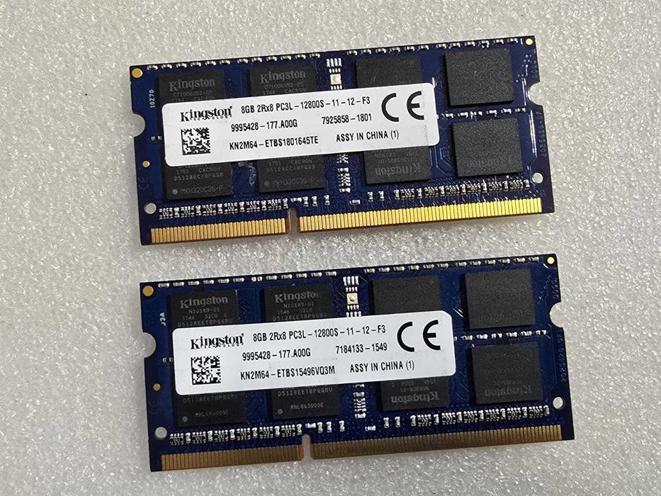 Kit memorie RAM laptop Kingston 16GB (2 x 8GB) 1600MHz DDR3L 1.35V