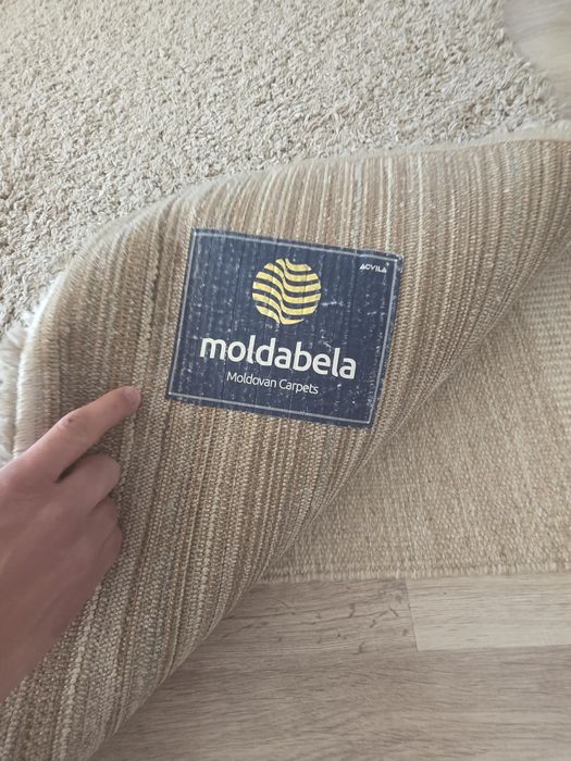 Covor Moldabela Shaggy gri-bej melanj 200/300 cm