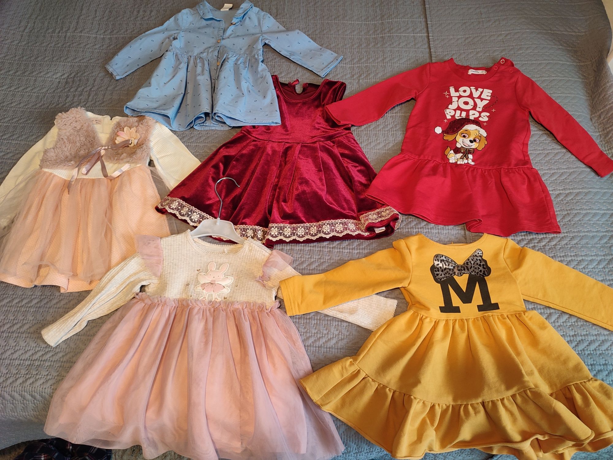 Lot rochițe fetita 74-80 (9-12 luni)