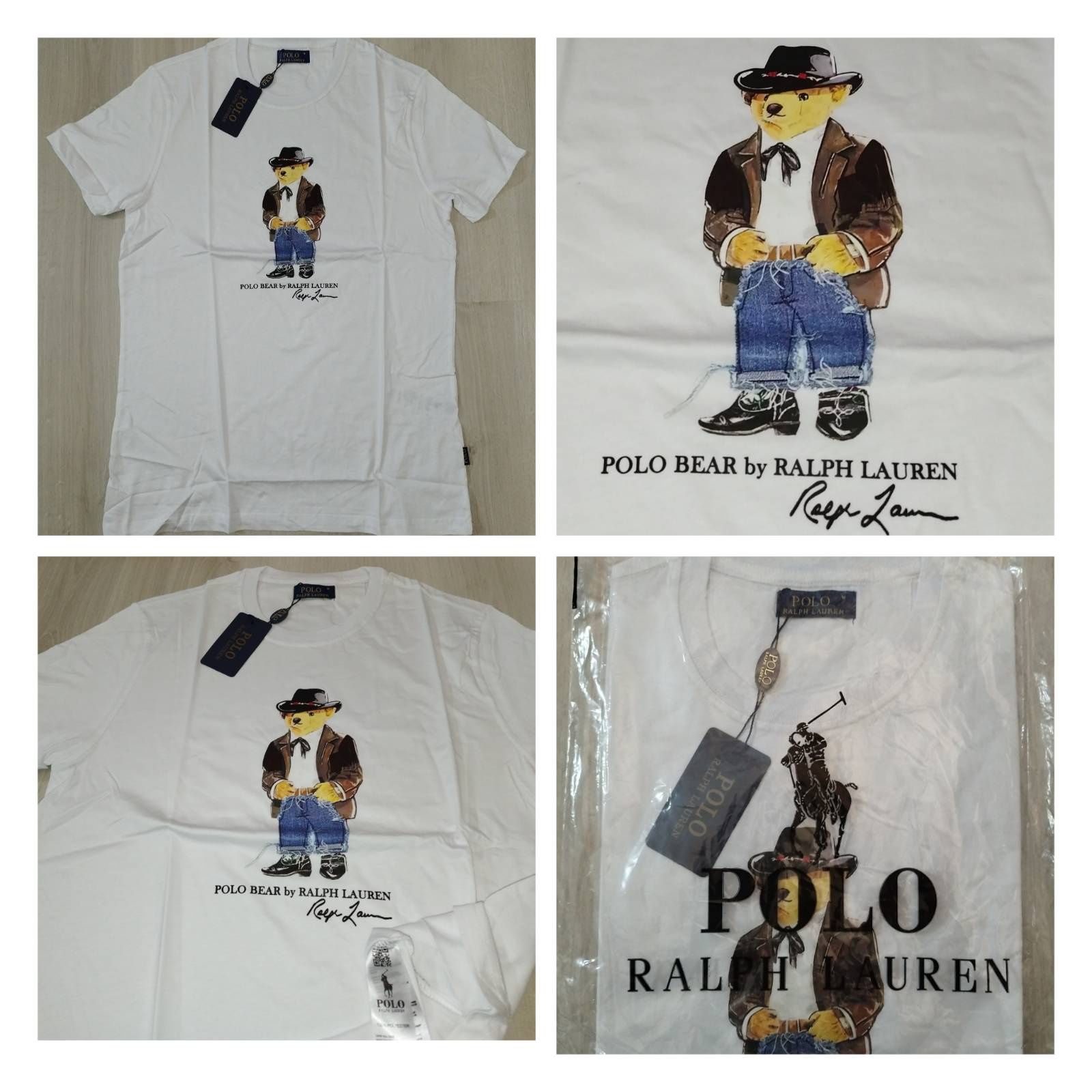 Мъжка тениска блуза фланелка Ralph Lauren Polo bear 100% памук 

 паму