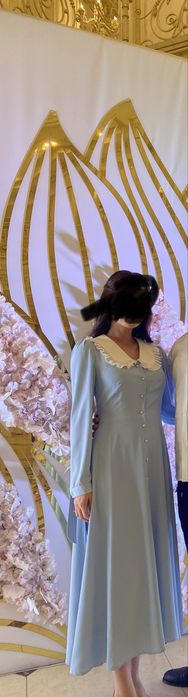 Голубое платье мидии Ola brand