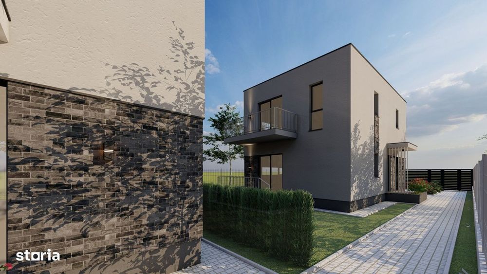 Casa individuala, P+1 - Teren 250 mp, Primarie Popesti Leordeni