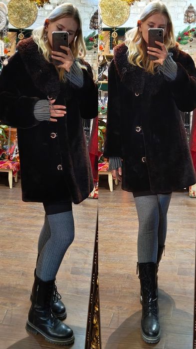 Шуба винтажная из медведя