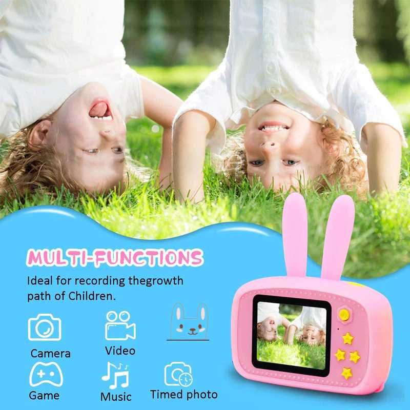 Детски фотоапарат STELS W310, Игри, HD Камера, Розов, Син, Жълт, Бял