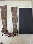 Cizme Elisabetta Franchi ,over-the-knee, noi , marimea 37