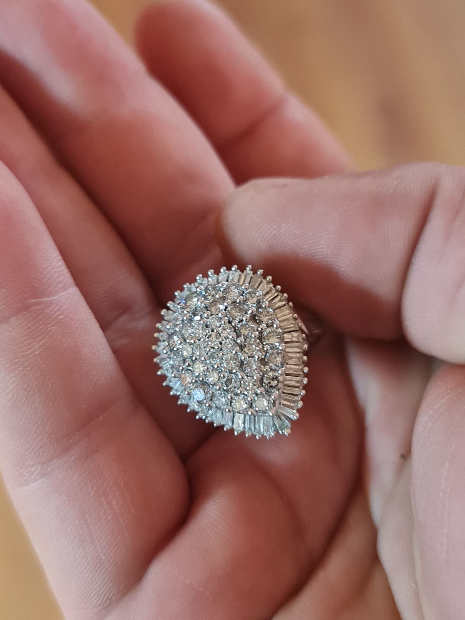 Inel aur cu diamante 3 ct okazie