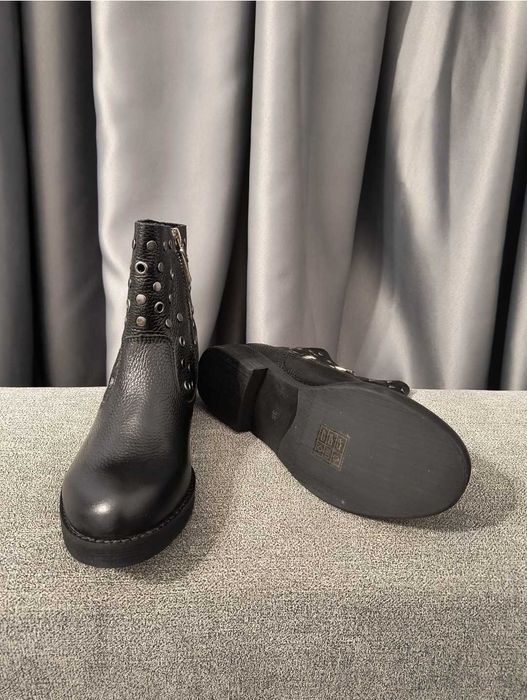 Ghete biker brand Twinset, piele interior/exterior, marimea 35