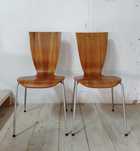Scaune din lemn stil Mid-Century Modern, Germania