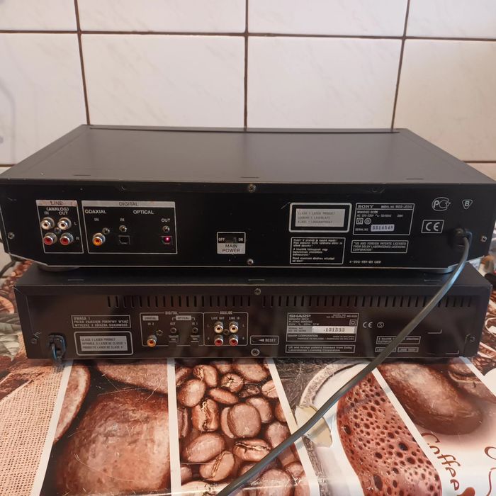 Mini disc Sony și Sharp recordere