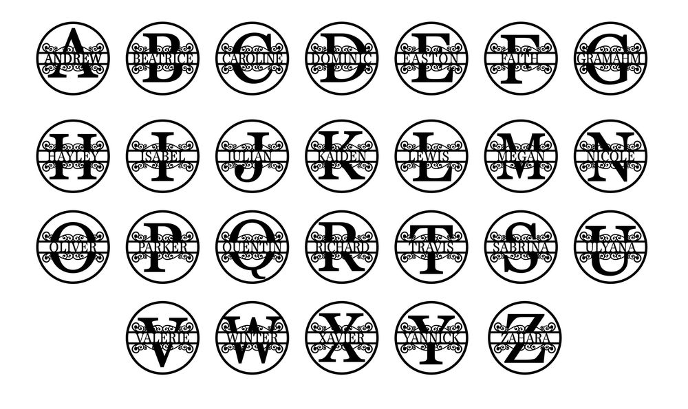 Nume, logo metalic CNC laser