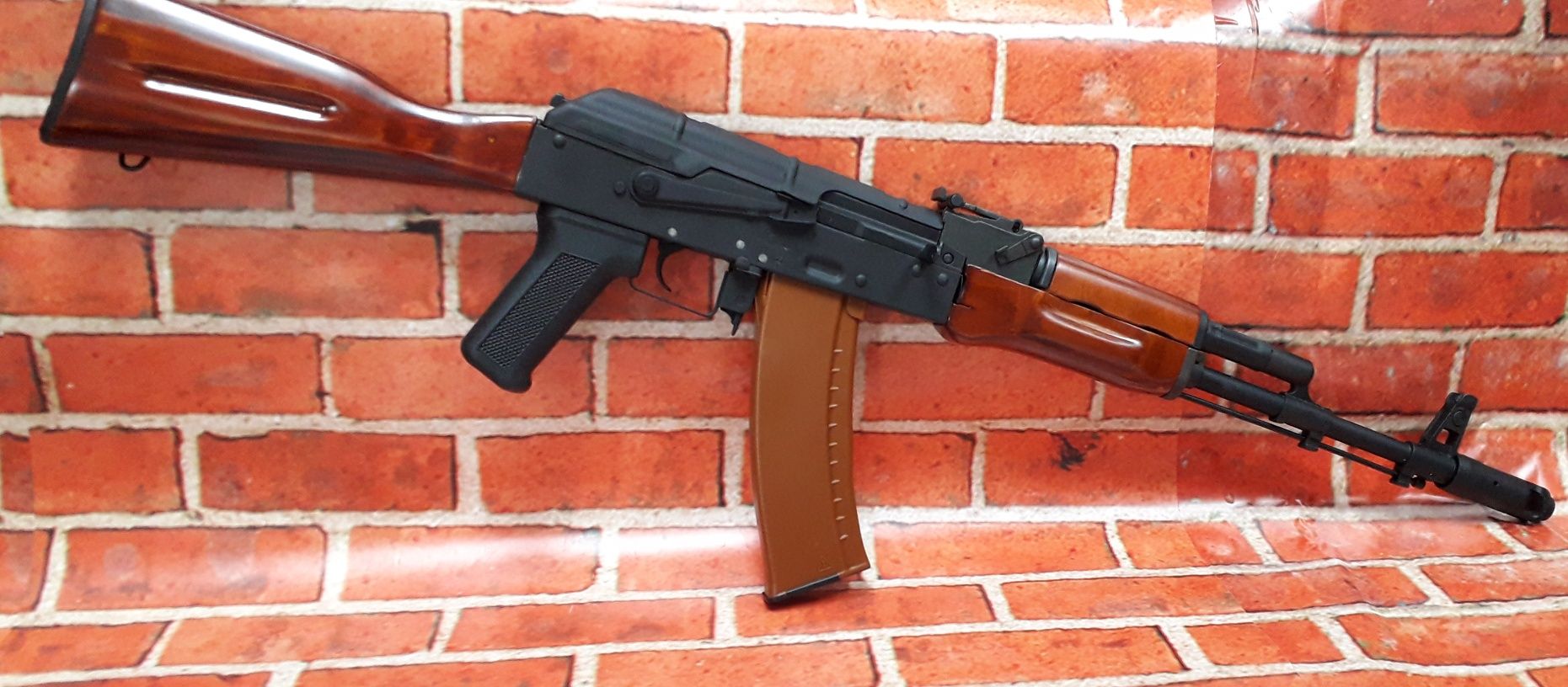 Arma asalt airsoft Ak47 Full Metal + Lemn AEG cu pat fix sau rabatabil