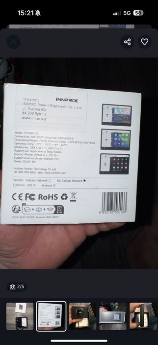 CarPlay pentru tesla model 3/Y