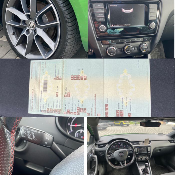 Skoda Octavia 3 VRS 2.0i 220 cp 2017 Euro 6 Panoramic