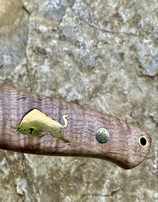 Cutit de vanatoare otel Damasc