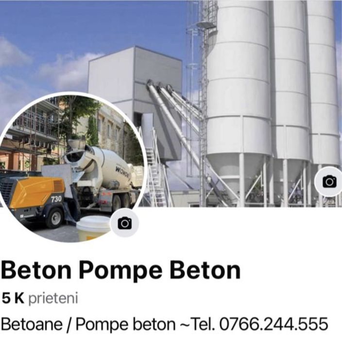 Inchirieri POMPE BETON stationare-fixe/vanzare beton Constanta