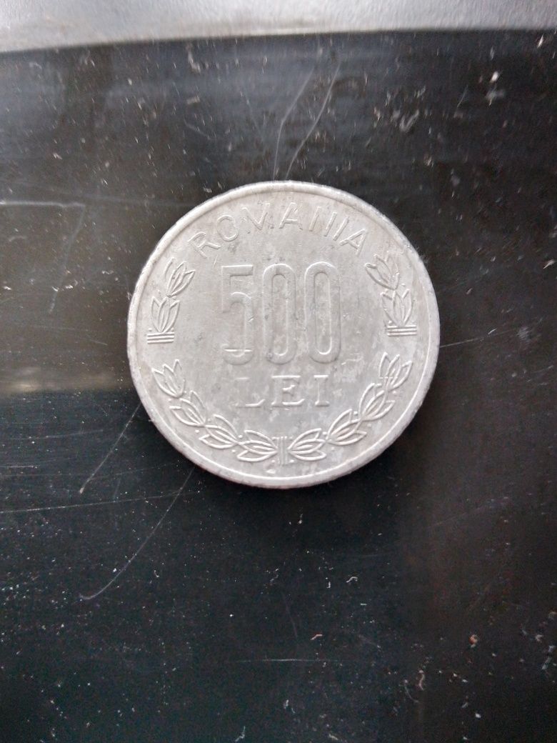 Vând moneda 500 lei aluminium