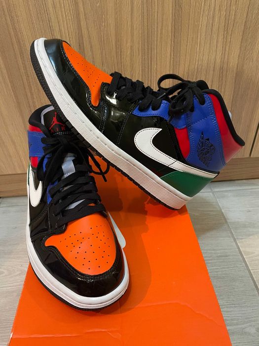 nike AIR JORDAN 1 mid SE retro multicolor дамски,женски кецове ном. 40