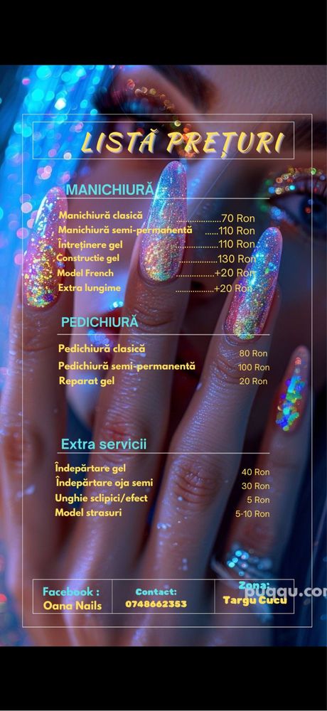 Manighiura cu gel /semi/pedichiura