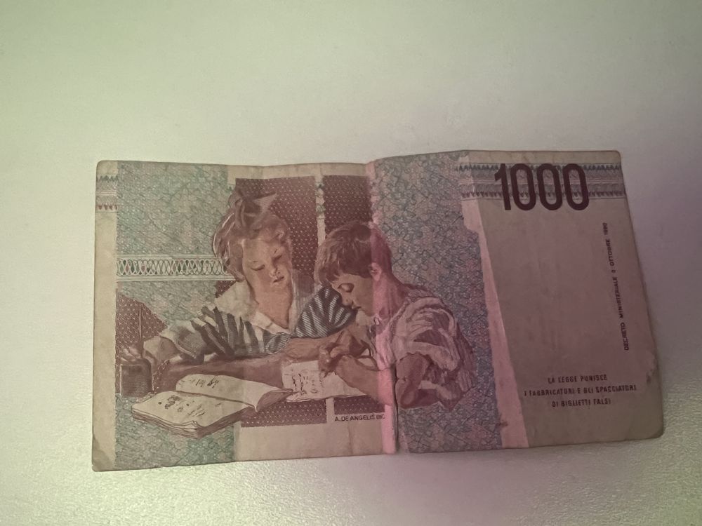 ITALIA 1000 Lire 1990 -Maria Montessori