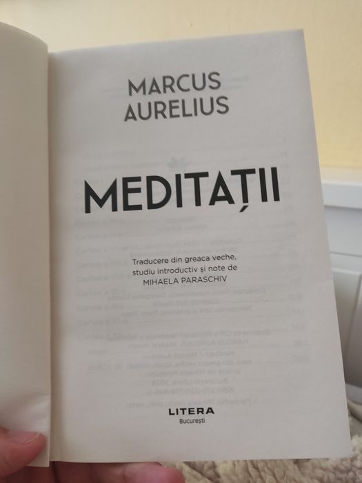Carte noua - Meditații/Gânduri către sine însuși de Marcus Aurelius