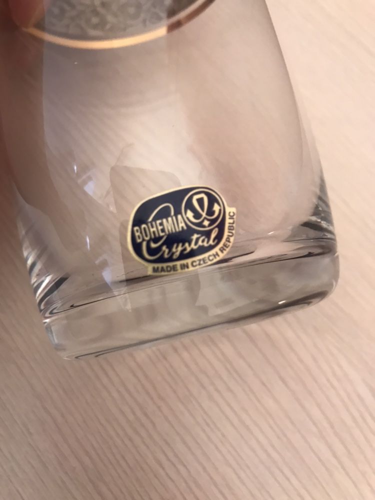 Новый хрустальный набор стаканов Bohemia Богемия (Чехия), на подарок