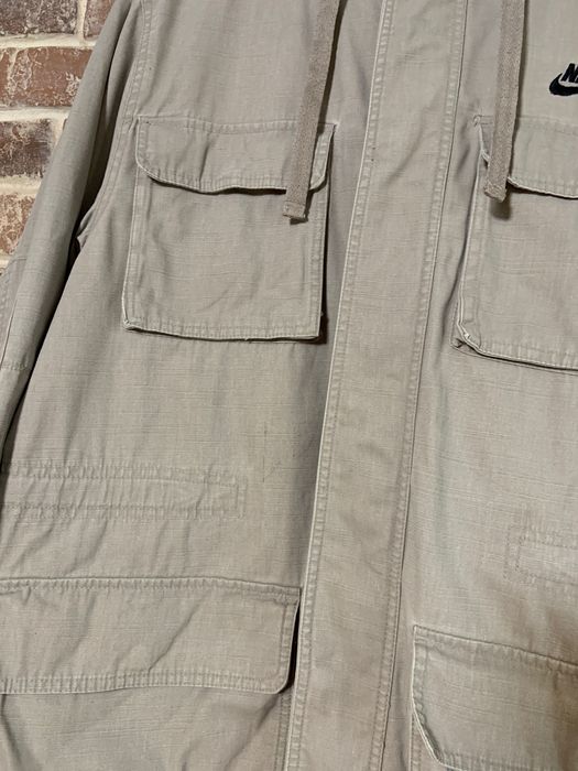 Geacă Nike crem marime M oversized fit L captusita blana