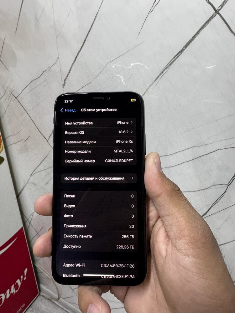 iPhone XS 256 gb 100%