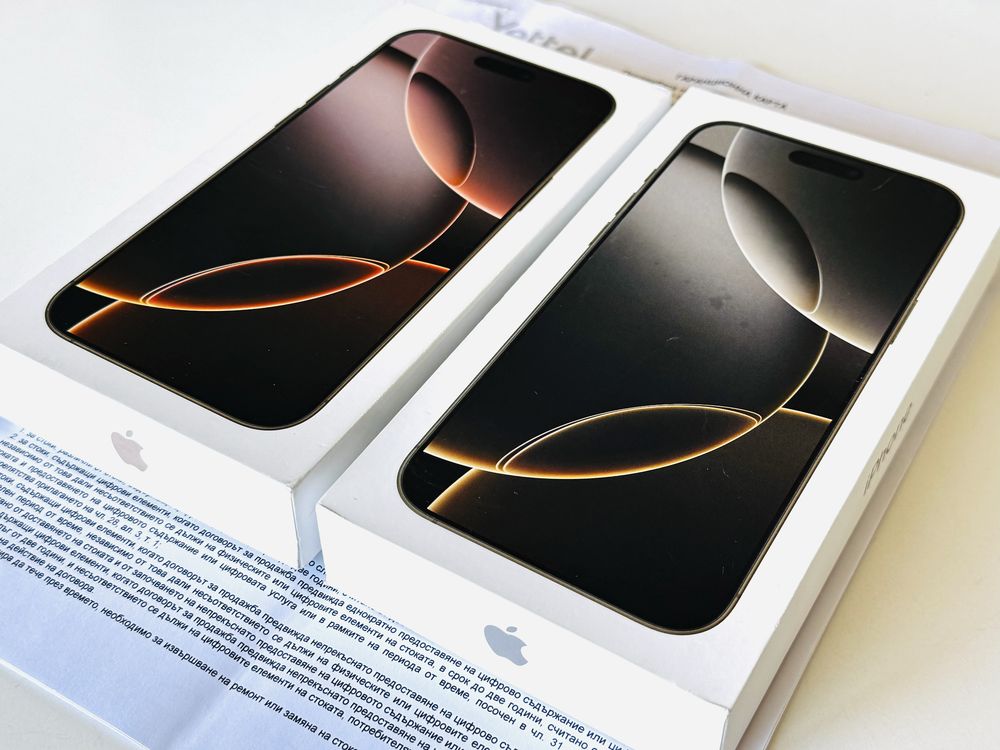 НОВИ! Iphone 16 Pro Max 512GB Desert Natural Гаранция 3 години