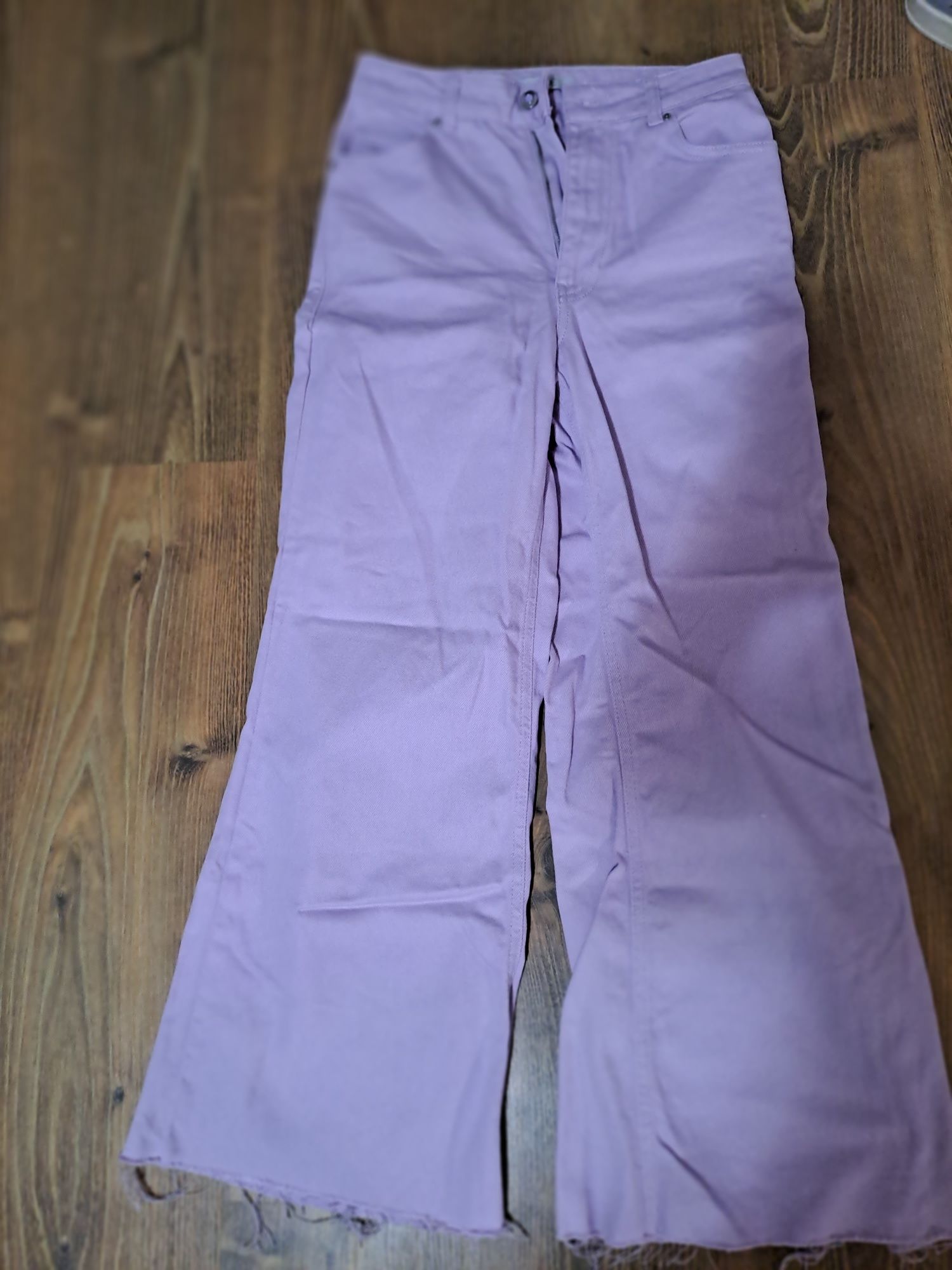 Blugi wide leg purple