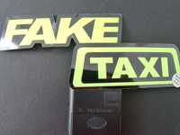 LED стикер  " FAKE TAXI "
