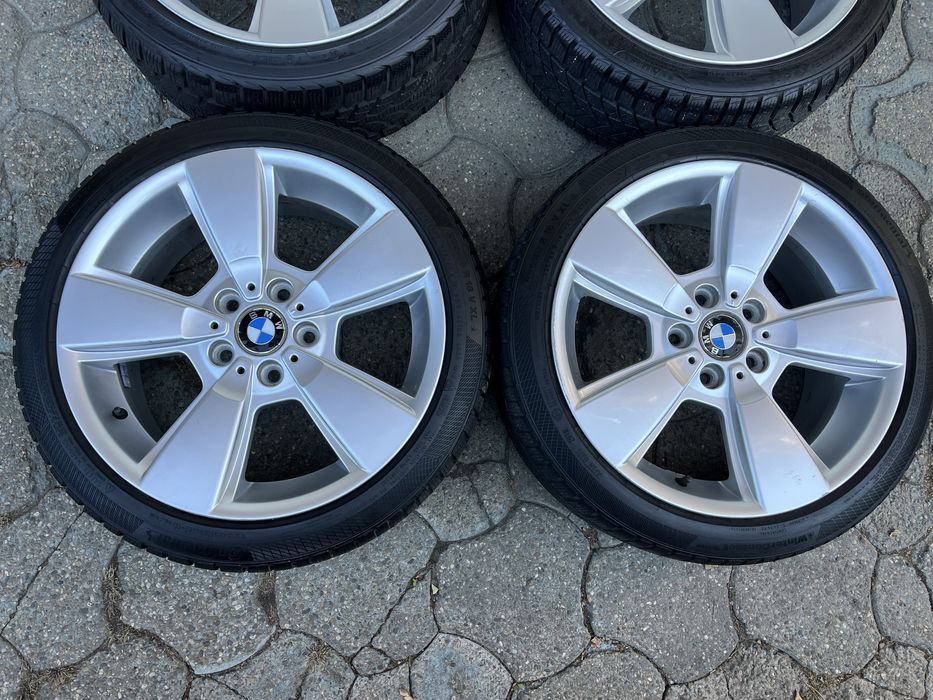 Jante aliaj 5x120mm, anvelope iarna 225/40 R18 BMW E46 E90 E91 E81 E87