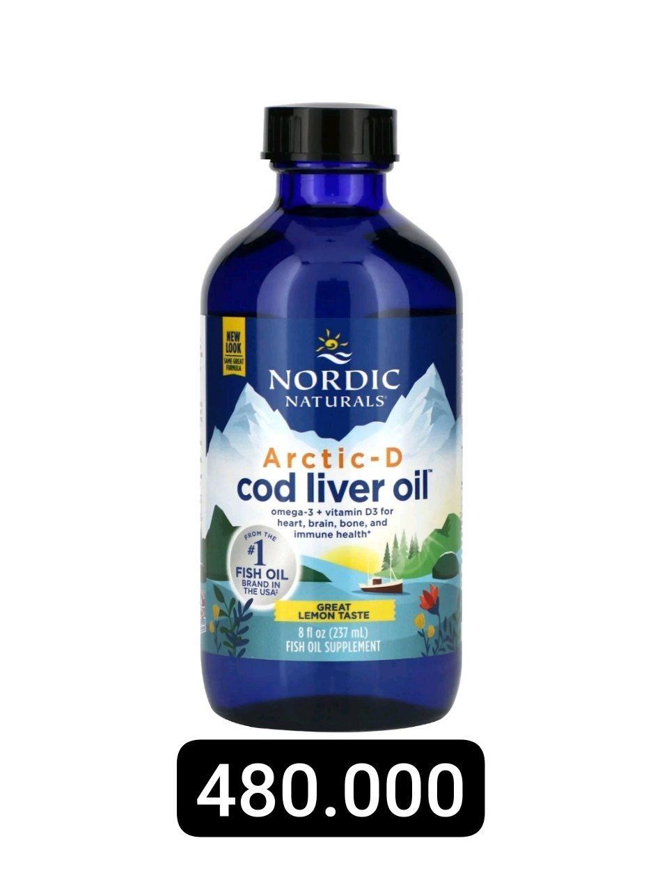 Arctic-D| Cod Liver Oil 273ml Nordic Naturals | Omega 3