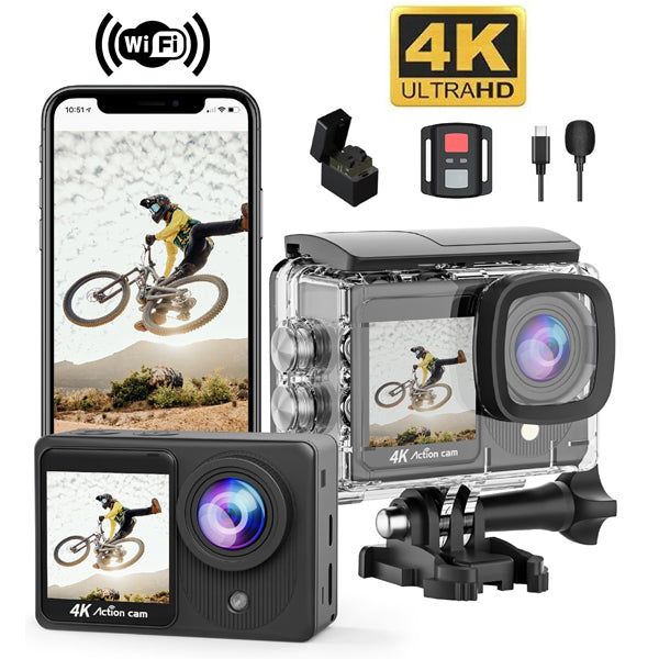 Екшън камера C26 - 4K/30FPS С WIFI водоустойчива до 30 метра /SPK064/