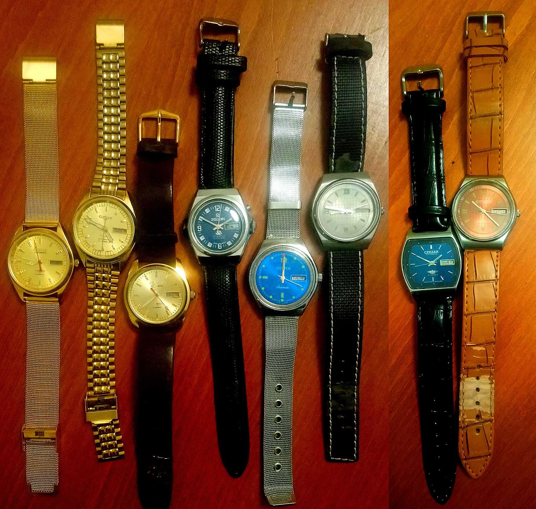 CITIZEN automatic, SEIKO 5 automatic,  RICOH automatic, НМТ