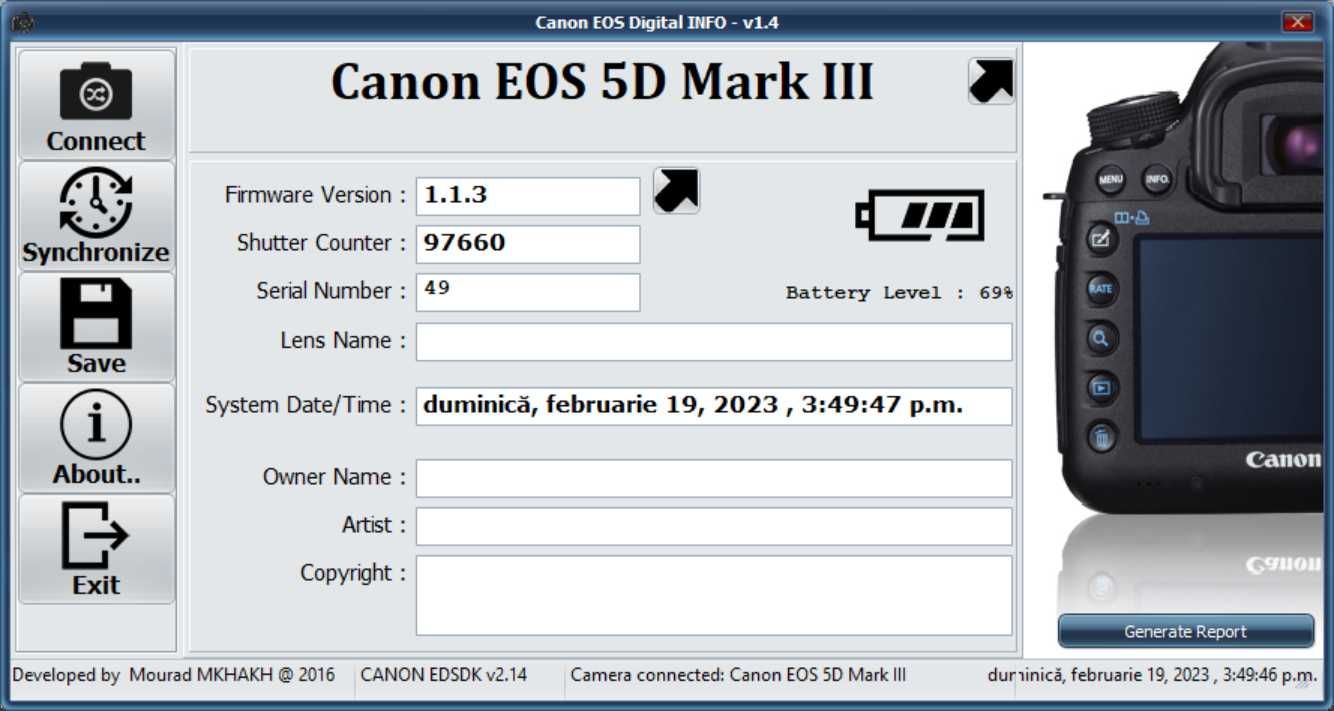 DSLR Canon 5D Mk3