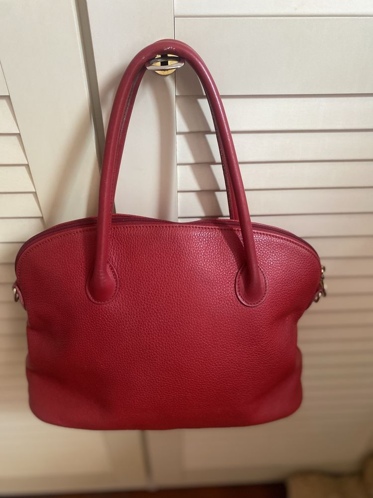 Longchamp оригинална чанта естествена кожа