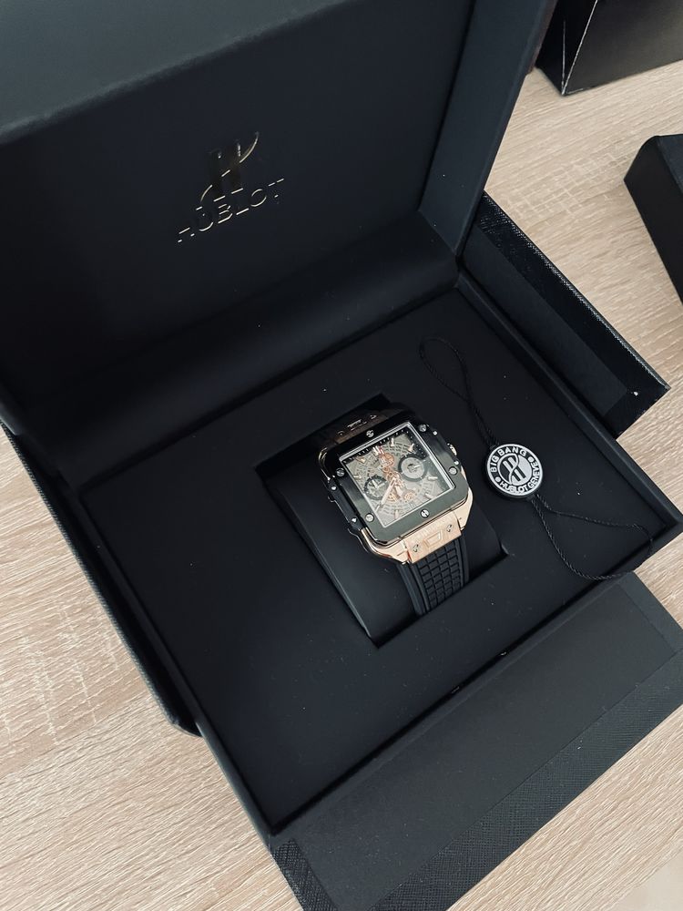 Часовник Hublot /Хъблот/ Модел: Square Bang Unico King Gold