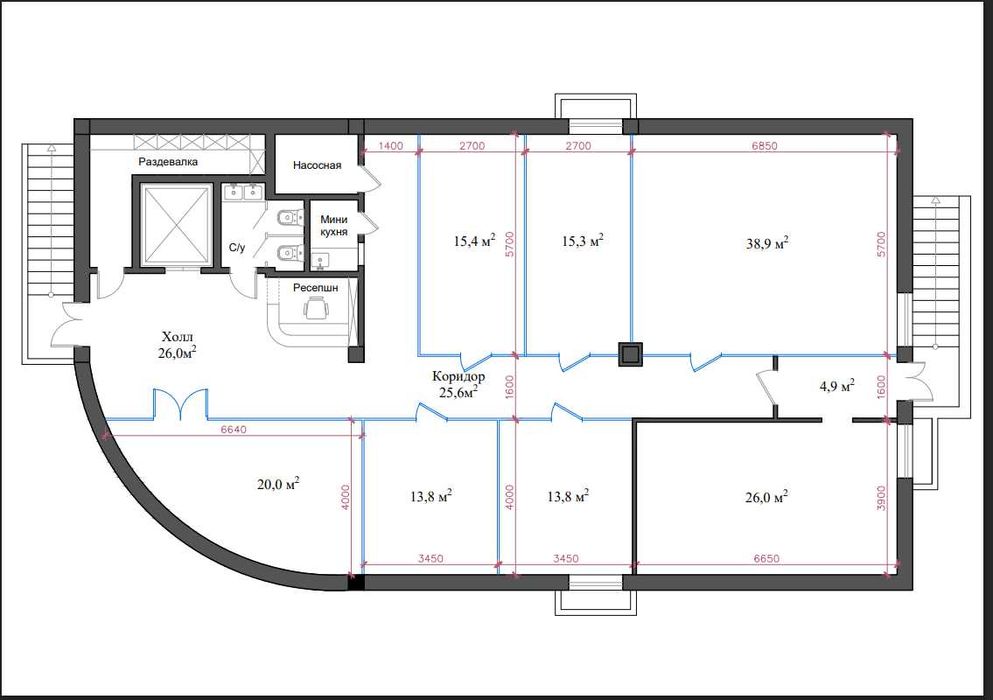 Ш.Рашидова| Юнусабад. Аренда офиса, первая линия, 178м2