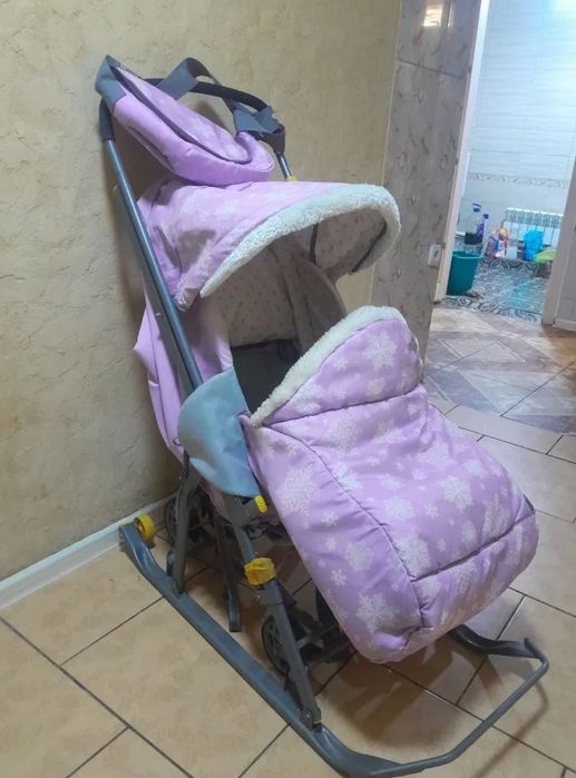 санки коляска на зиму