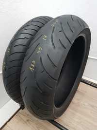 Set anvelope moto 120 70 17 cu 180 55 17 Bridgestone bt023 dot 2021