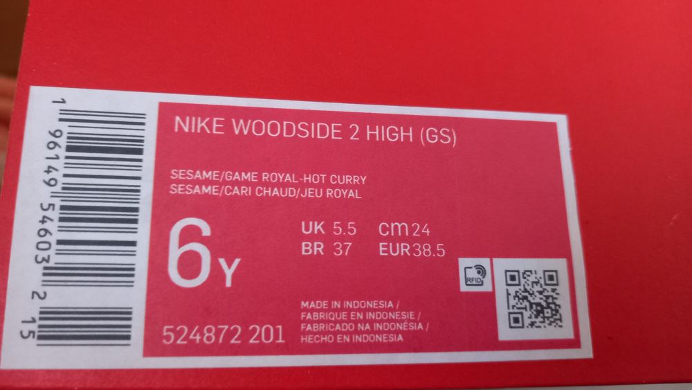 NIKE WOODSIDE 2 HIGH номера: 38; 38.5; 39