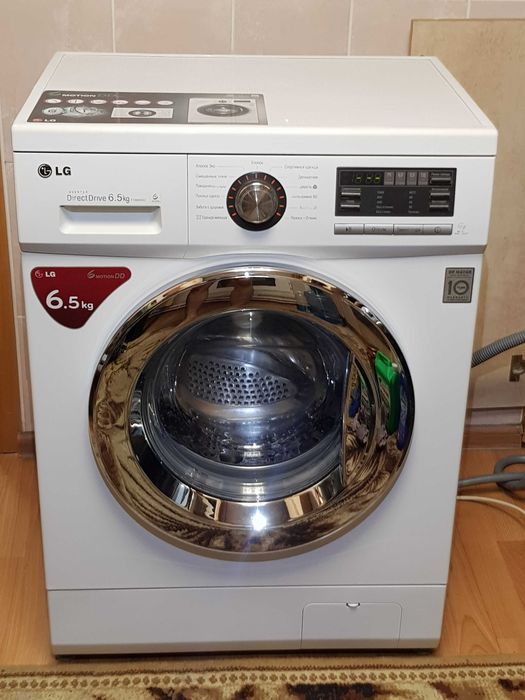 Стиральная машина LG Прямой привод 6.5кг загрузка Узкая 45см Доставка