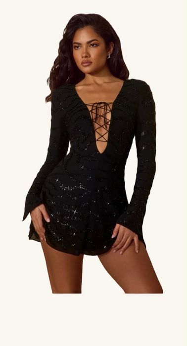 Черна рокля Oh polly